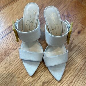 Jessica Simpson Linen Heels